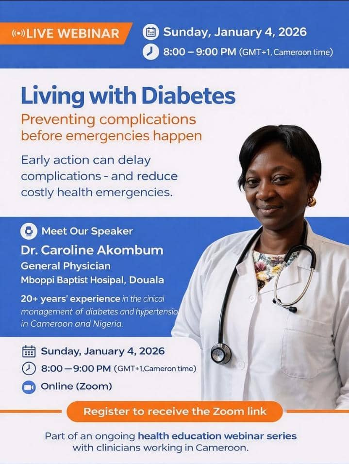 WEBINAR- Living with Diabetes, Preventing complications before emergencies happen